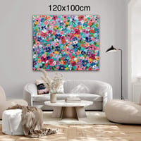 Image 3 of Custom Size Extra Large Art - Bright Flowers