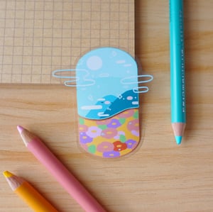 Image of Sunfish, Flower Patch, Beach, Sakura｜Scene Series ☆ | Clear Stickers