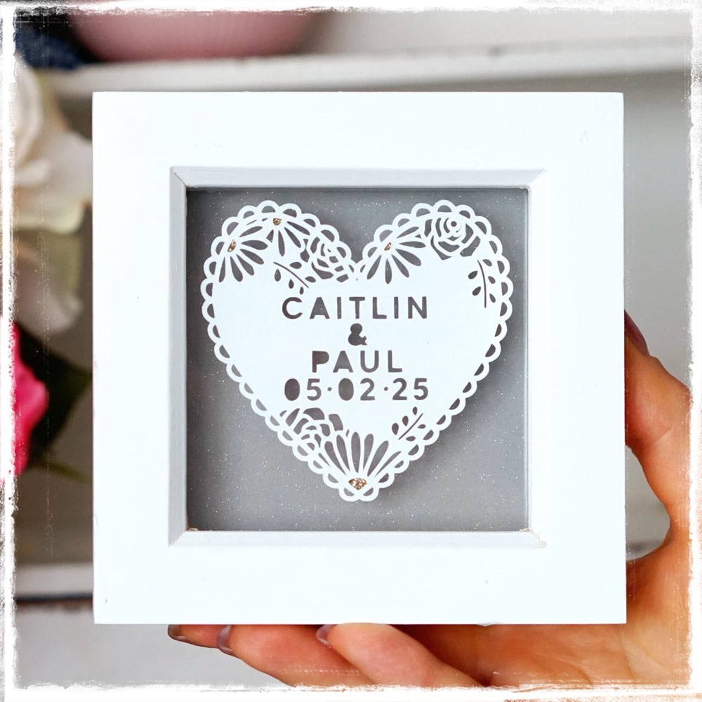 Image of Floral Couples Heart - small