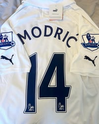 Image 1 of BRAND NEW Tottenham “MODRIC 14” 2011/12 Home Shirt + PL patches  (S)