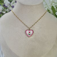 Rose Heart Necklace