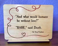 Image 1 of Terry Pratchett Quote Bookshelf Sign