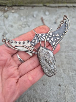 Necklace with pebbles from lake Como