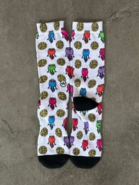 Image 2 of KOKURA HORIMATSU 小倉彫まつ　DOTS FROGS SOCKS