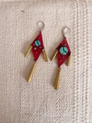Image 3 of RED PORTALS EARRINGS 