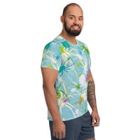 Image 3 of Blue Widows Relaxed Fit Athletic T-shirt