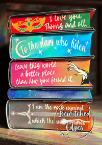 Image 3 of A Court of Thorns and Roses Hardcover Box Set (Solo Horizontal designs) - Bewitched Edges 