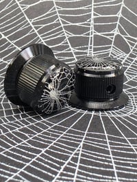 Image 1 of Preserved Web Guitar potentiometer knobs x2 - Set 2