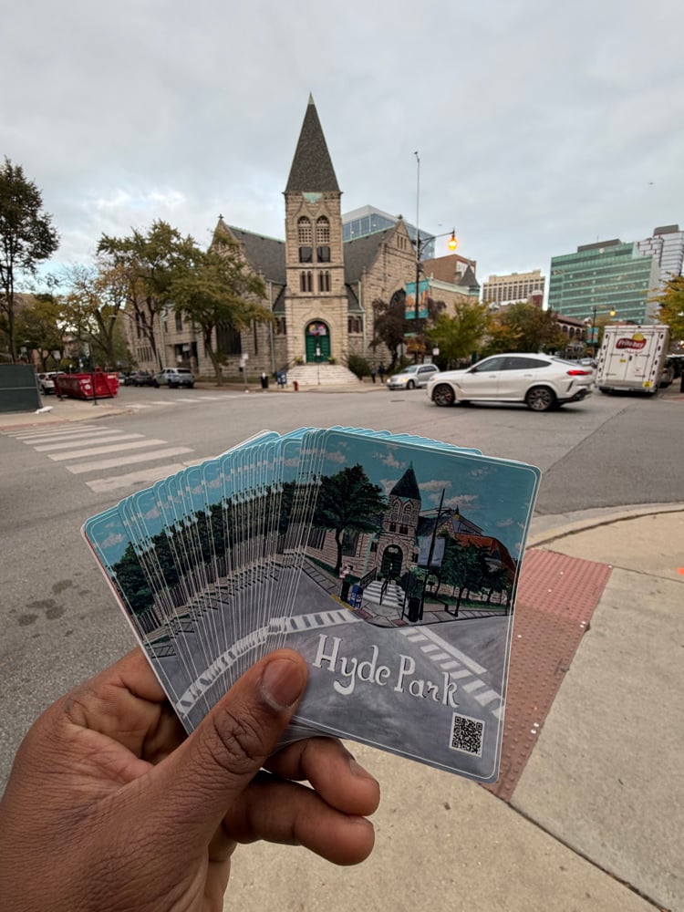 Image of United Church of Hyde Park stickers 