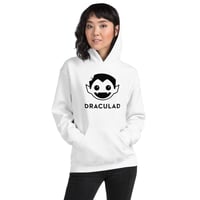 DRACULAD Logo Hoodie: Black on White