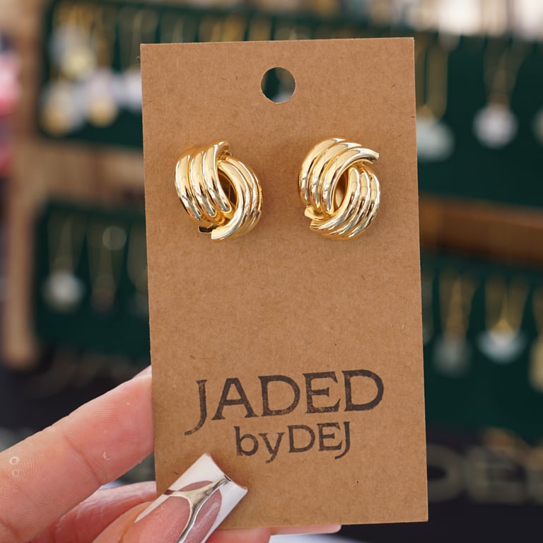 knotted earring studs