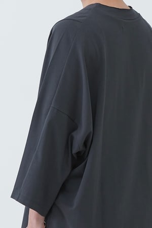 Image of TRAN - 剪接連袖寬TEE (灰)