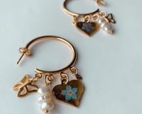 Image 2 of Daphne Forget Me Not Hoops 