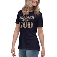 Image 3 of Soldier For God Dark Women's Relaxed T-Shirt