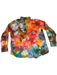 Image of Large Splatter Long Sleeve Button Up