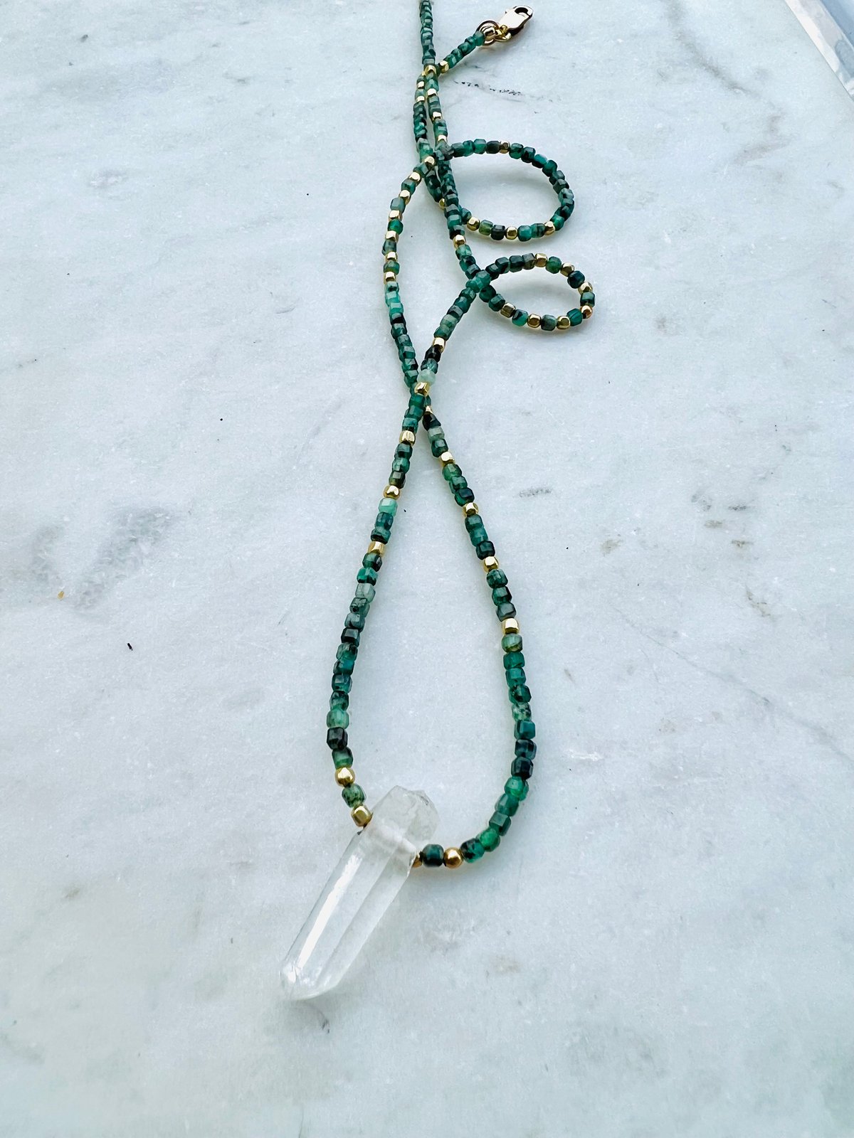 *new* EMERALD CUBES + LEMURIAN QUARTZ