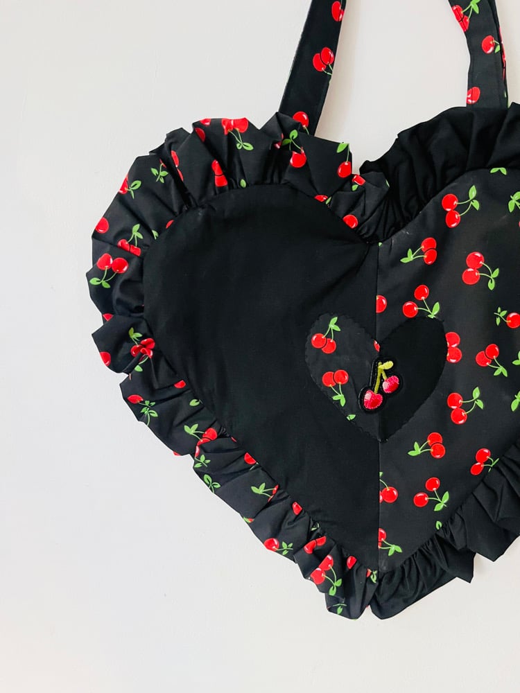 Image of Wild Cherry Heart Bag – 90s Grunge x Y2K Glam 🖤