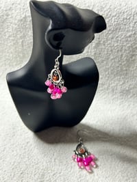 Image 1 of Pink Teardrop Earrings 