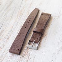 Image 3 of 19mm Corfam Style Pigskin - Mid Brown