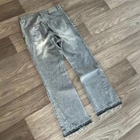 Image 2 of 2026 New Y2K Retro Hip Hop Street Jeans Gothic Style Pattern Embroidery Patchwork Denim Pants