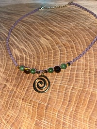 Image 4 of Spiral beaded necklace