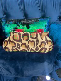 Image 1 of Leopard Luxe Clutch