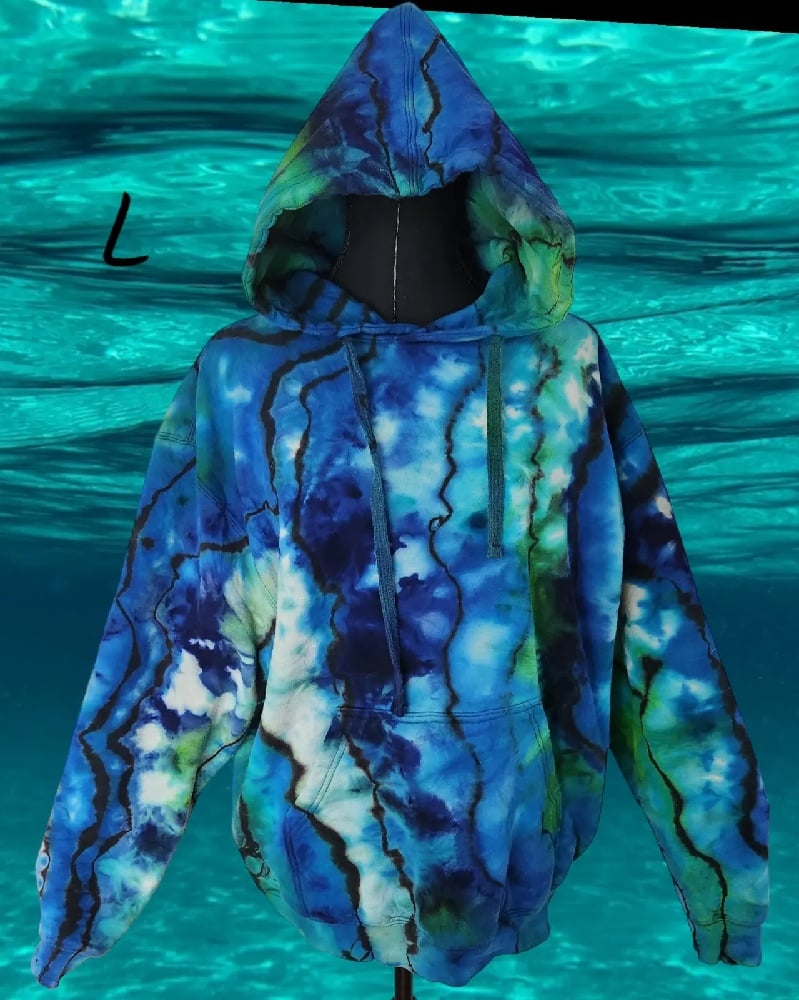 Image of Go with the Flow Pullover Fleece lined Hoodie Large