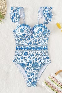 Image 1 of Royal Floral One Piece