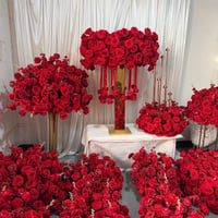 Image 2 of 80cm/60cm/35cm/Ring Red Flower