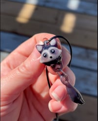 Image 1 of Raccoon Pendant with jiggly tail
