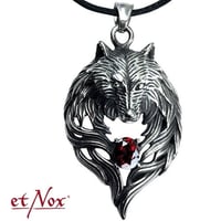 Image 1 of "Wolf Head" stainless steel with cz