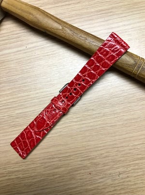 Image of Red Crocodile Watch Strap