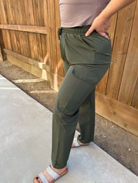 Image 3 of Emerald green cargo pants (High waist) 