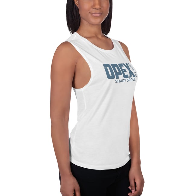 Ladies’ Muscle Tank - White