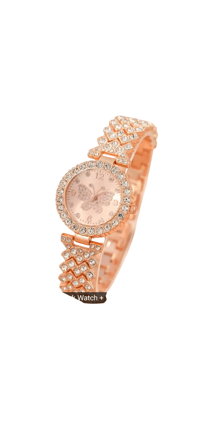 Image 2 of Elegant Women's Quartz Watch Set – Rose Golden