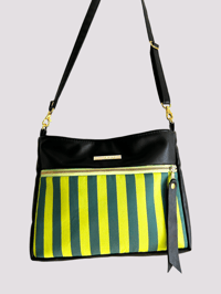 Image 17 of Green stripes crossbody