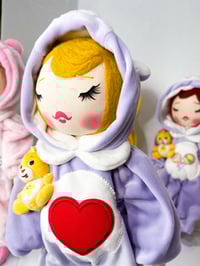 Image 4 of #3 CAREBEAR INSPIRED MEDIUM ART DOLL 