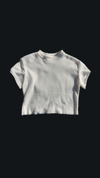 Image 1 of waffle knit top 