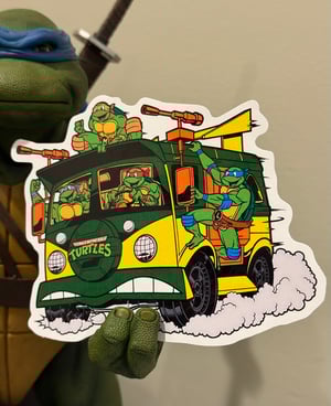 Image of MASSIVE 6” Party Wagon Premium Vinyl Sticker