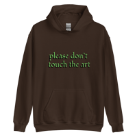 Image 4 of Please don’t touch the art hoodie 1