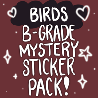 Image 1 of B-Grade Mystery Pack! 5 Bird Stickers - Bargain Bin #023