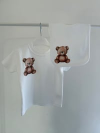Image 1 of Knitted Friends Bib&Tshirt Bundle