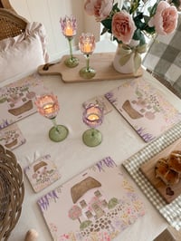 Image 3 of Country Cottage Placemat & Coaster Sets 