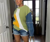 Image 3 of Denim DIVA Sweater - Green 