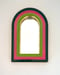 Image of Modernist Mirror Lime Green/Hot Pink/Dark Green 