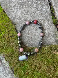 Image 1 of Padre Island National Seashore Bracelets (Hematite/Rhodonite)