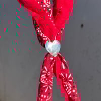 Image 1 of DOT HEART SCARF SLIDE 