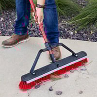 Image 5 of Libman -24 in. Heavy-Duty Multi-Surface Squeegee Push Broom with Brace and Steel Handle