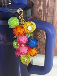 Image 1 of Tropical Fruit Tumbler Straw Bauble