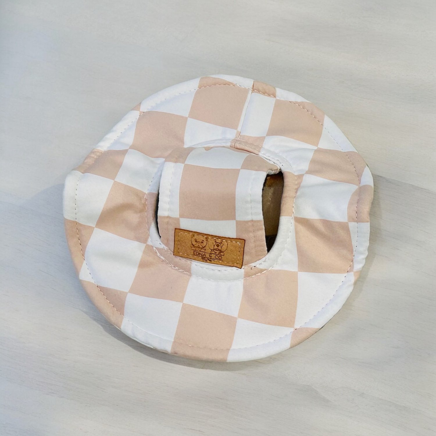 Image of Checker Bucket Hat suited for all breeds